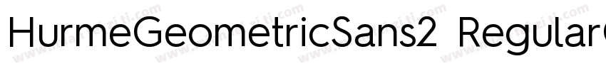 HurmeGeometricSans2 RegularObl字体转换